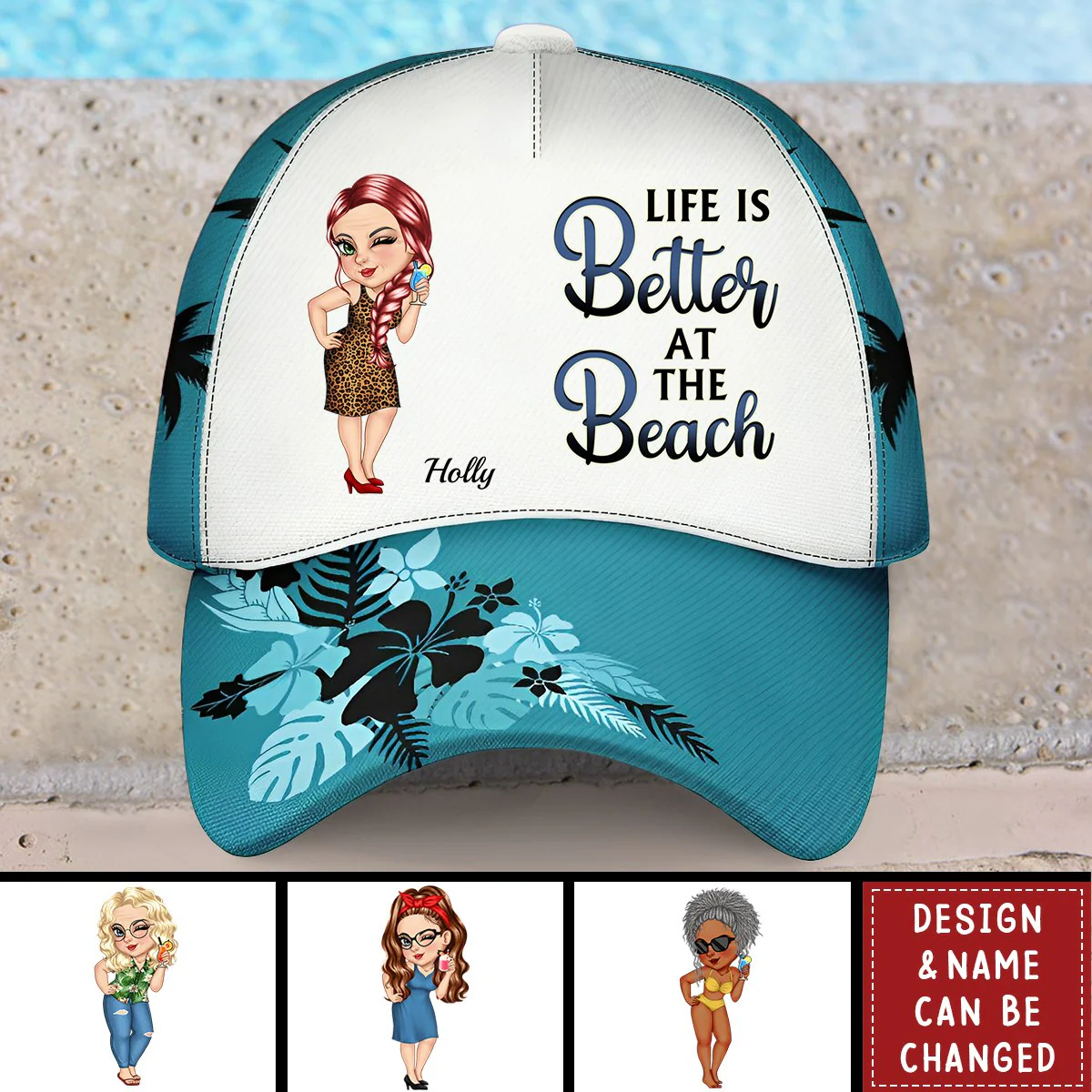 Retired See You At The Beach - Personalized cap - Image 7