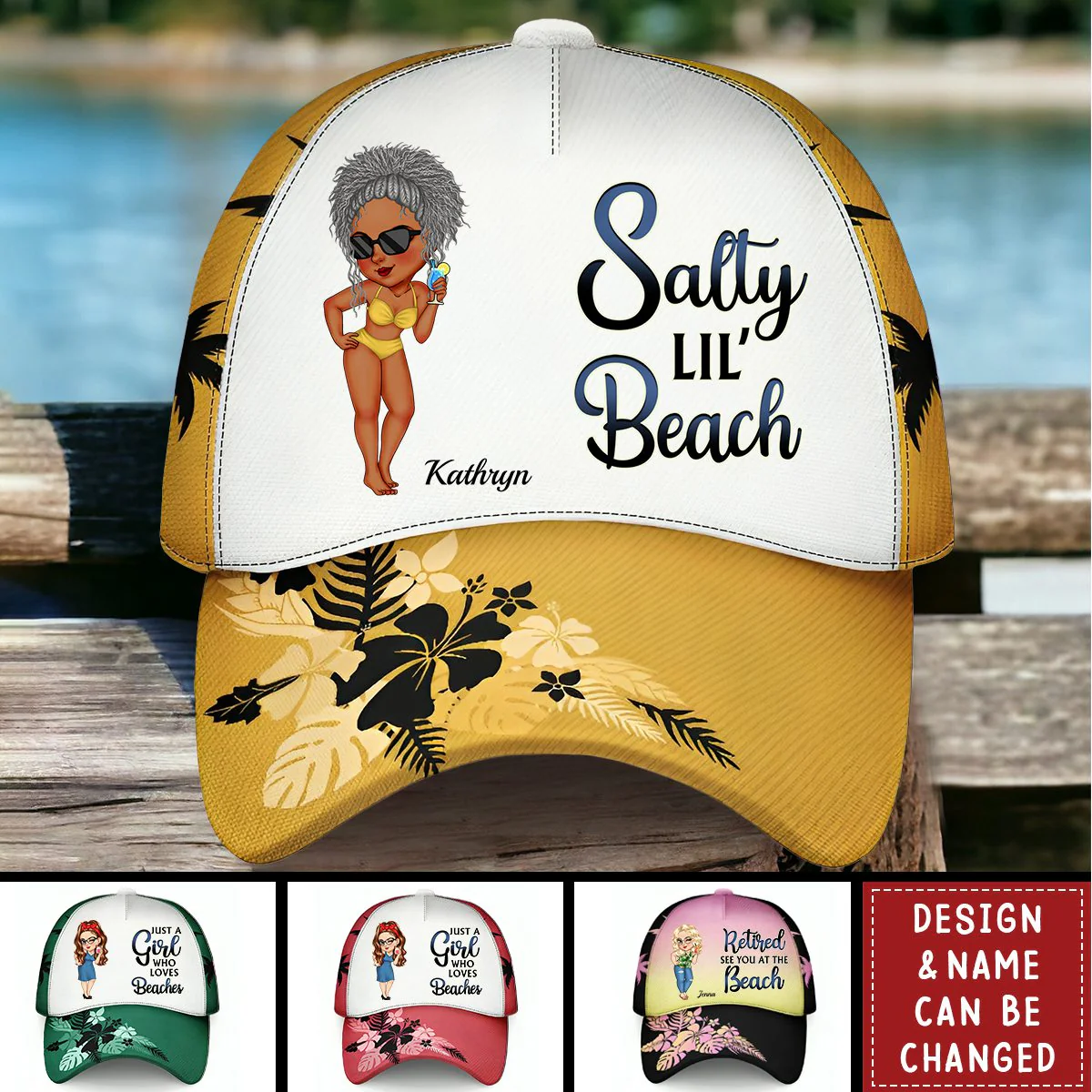 Retired See You At The Beach - Personalized cap - Image 8
