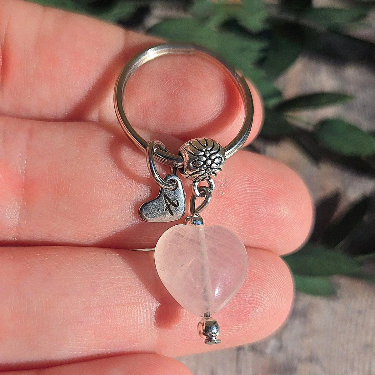 Rose Quartz For Unconditional Love Personalized Crystal Keyring Gift Set - Image 10