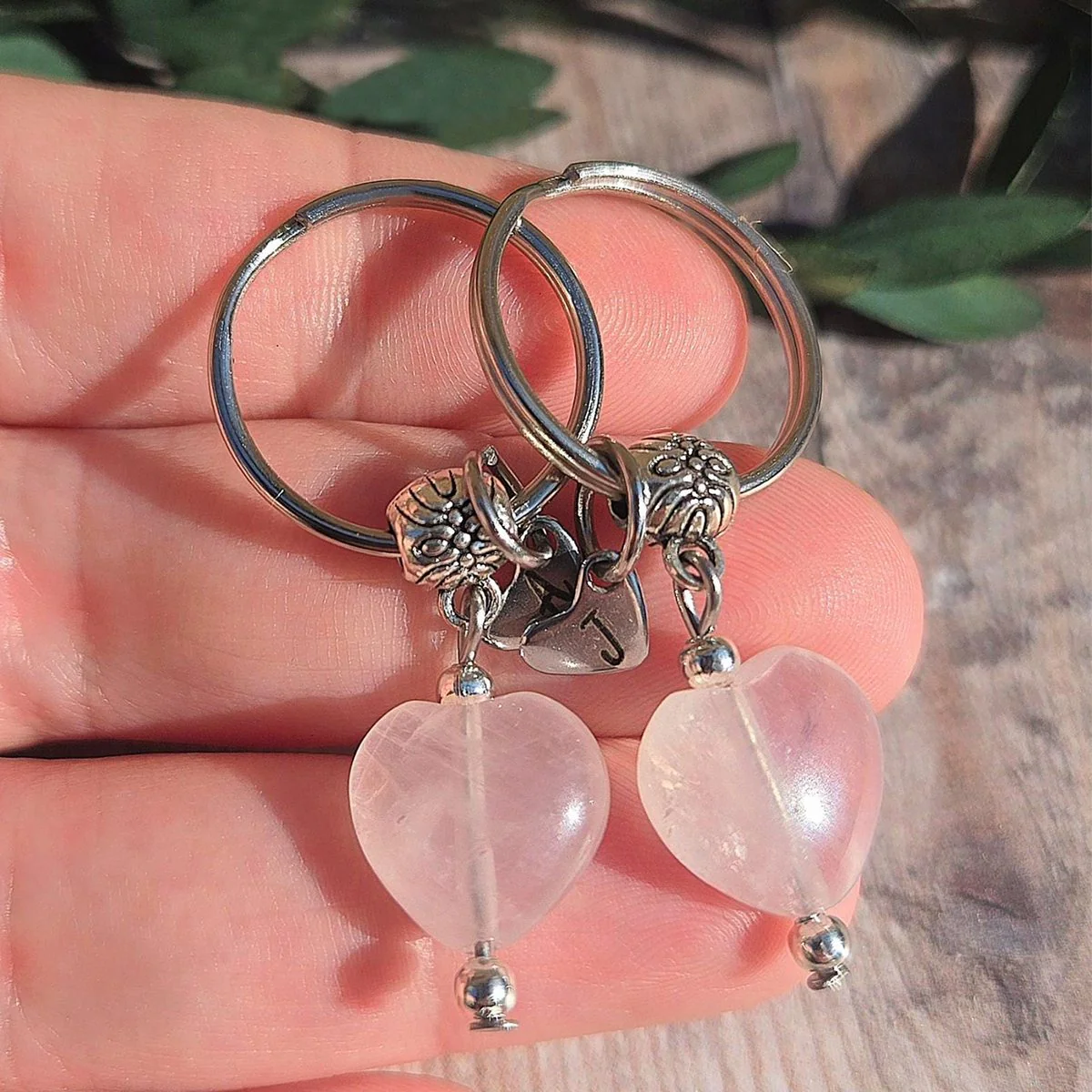 Rose Quartz For Unconditional Love Personalized Crystal Keyring Gift Set - Image 11