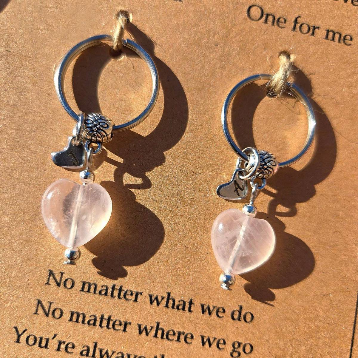 Rose Quartz For Unconditional Love Personalized Crystal Keyring Gift Set - Image 14