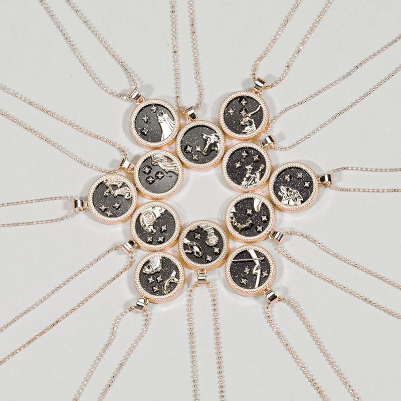 Sagittarius-12 Constellation Zodiac Sign Necklace - Image 4
