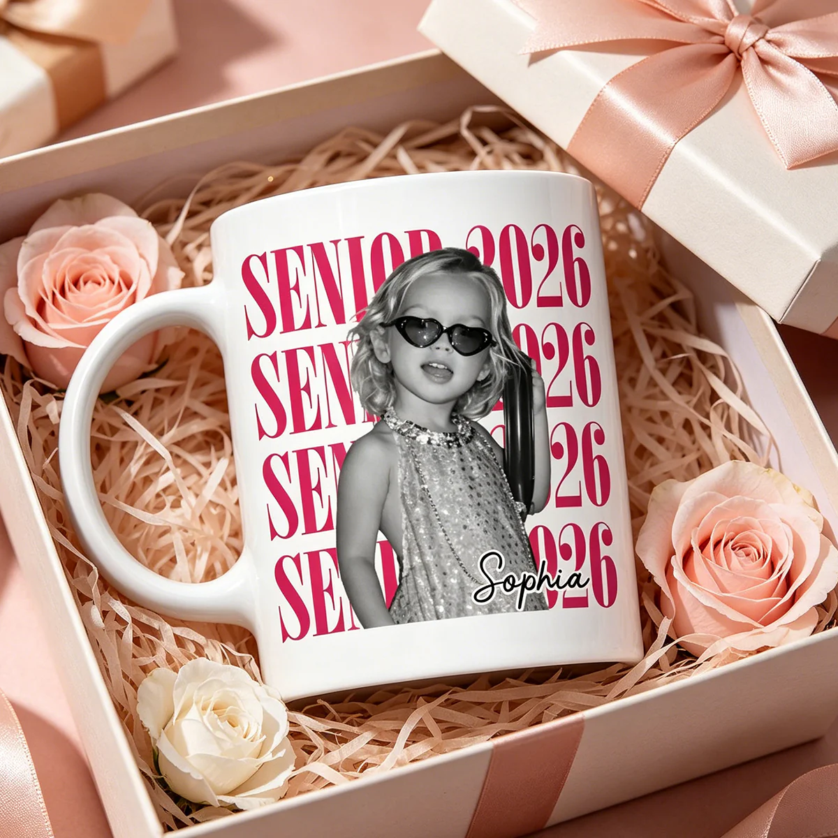 Senior 2026 Graduation With Name And Photo - Personalized Mug, Class Of 2026 Celebration Gift - Image 2
