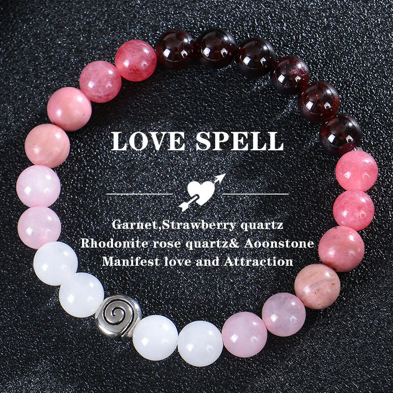 Seven Colored Stone, Tiger Eye Stone Bracelet - 7 Chakras Card Bracelet - Image 16