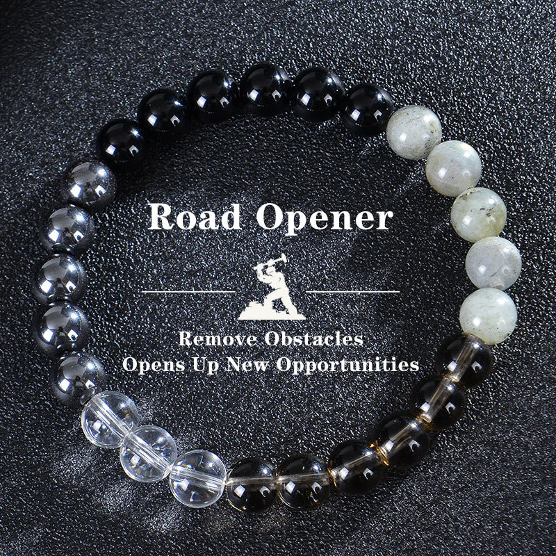Seven Colored Stone, Tiger Eye Stone Bracelet - 7 Chakras Card Bracelet - Image 26