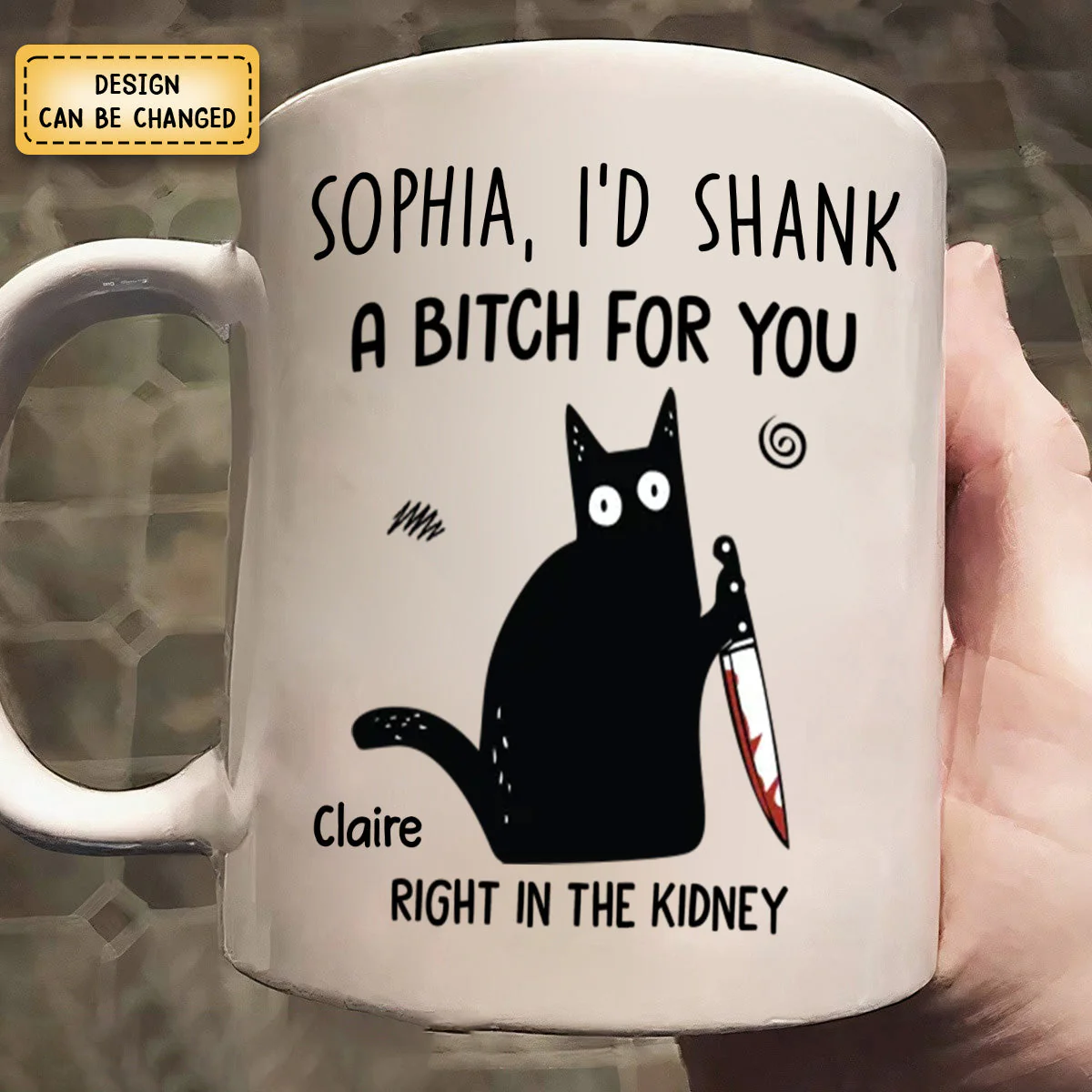 Sip Coffee, Share Laughs, Support Each Other - Friend Personalized Mug - Christmas Gift For Best Friends, Sisters, Family Members, Coworkers - Image 4