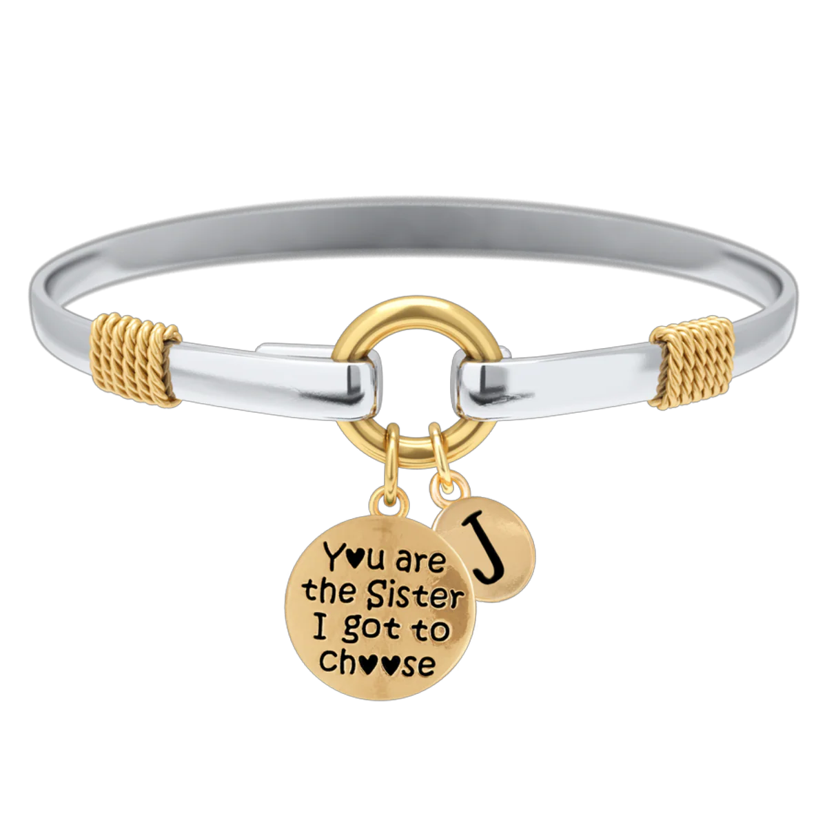 Sister I Got To Choose - Two-Tone Custom Charm Bracelet - Image 18