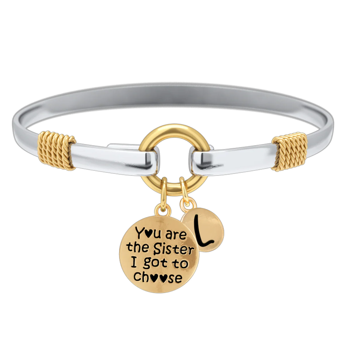 Sister I Got To Choose - Two-Tone Custom Charm Bracelet - Image 20