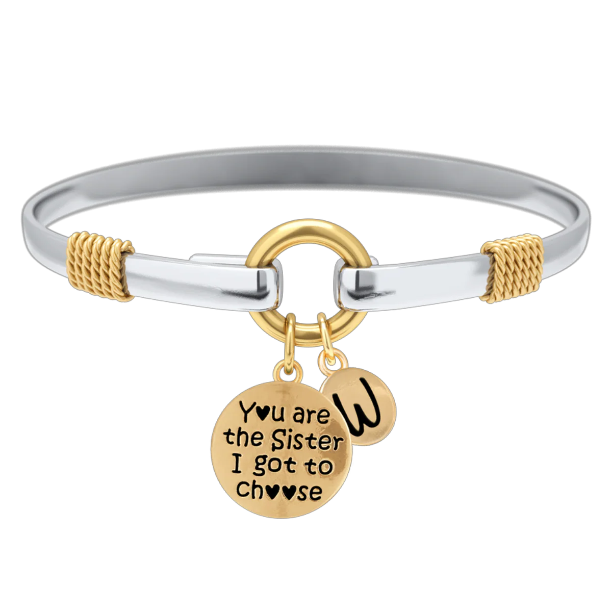 Sister I Got To Choose - Two-Tone Custom Charm Bracelet - Image 31