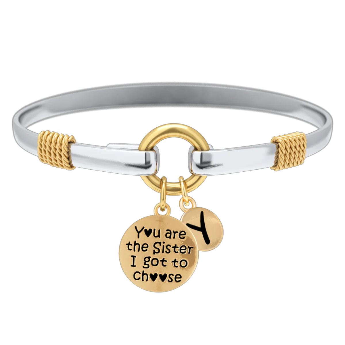 Sister I Got To Choose - Two-Tone Custom Charm Bracelet - Image 33