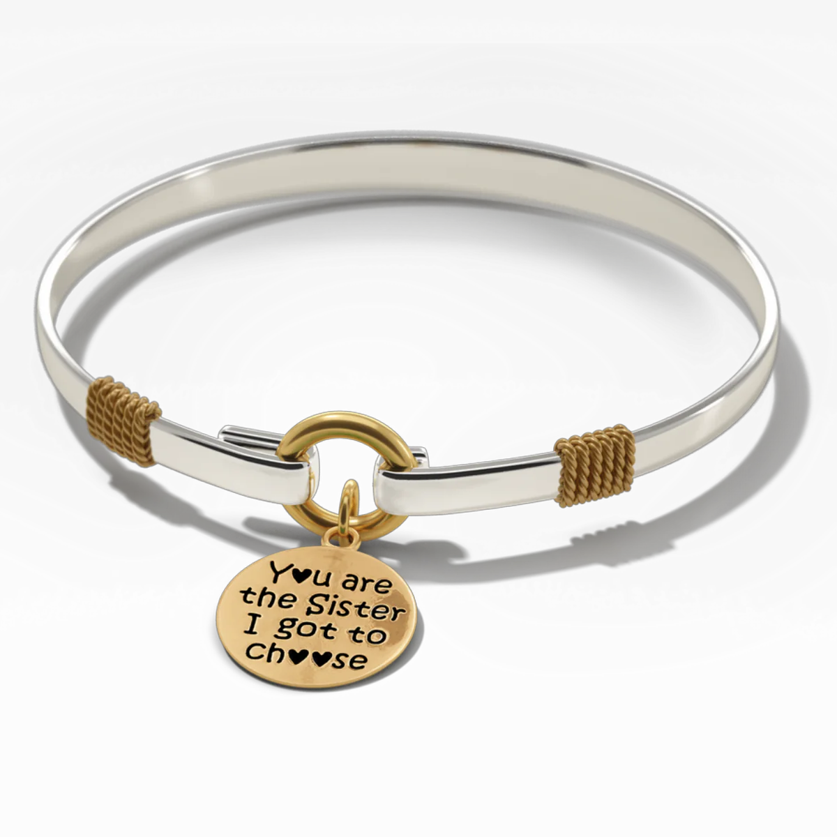 Sister I Got To Choose - Two-Tone Custom Charm Bracelet - Image 4