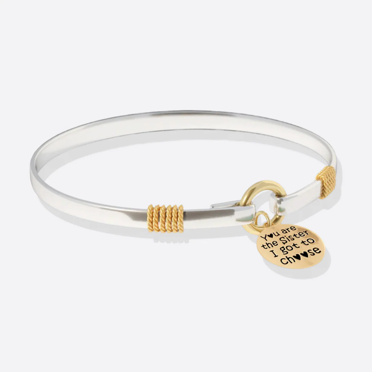 Sister I Got To Choose - Two-Tone Custom Charm Bracelet - Image 8