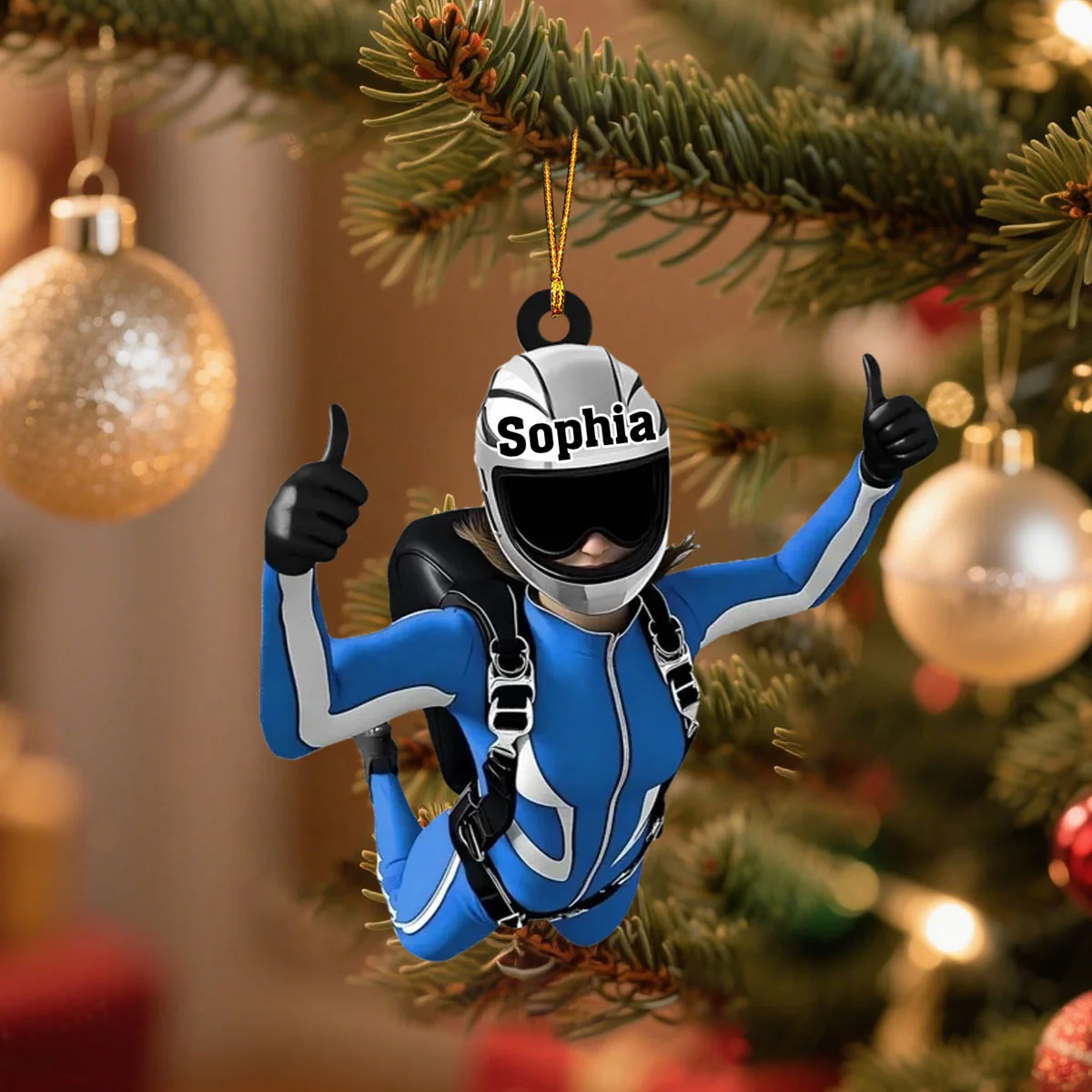 Skydiving Girl, Skydiving Boy Personalized Ornament, Christmas Gift For Skydiving Lovers - Image 7
