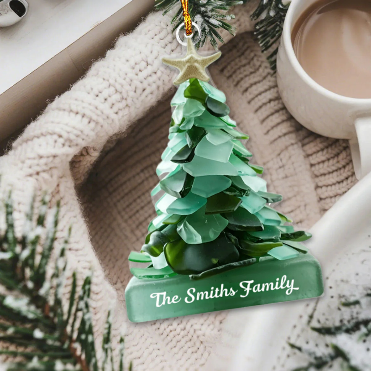Small Christmas Tree - Personalized Family Ornament - Image 5