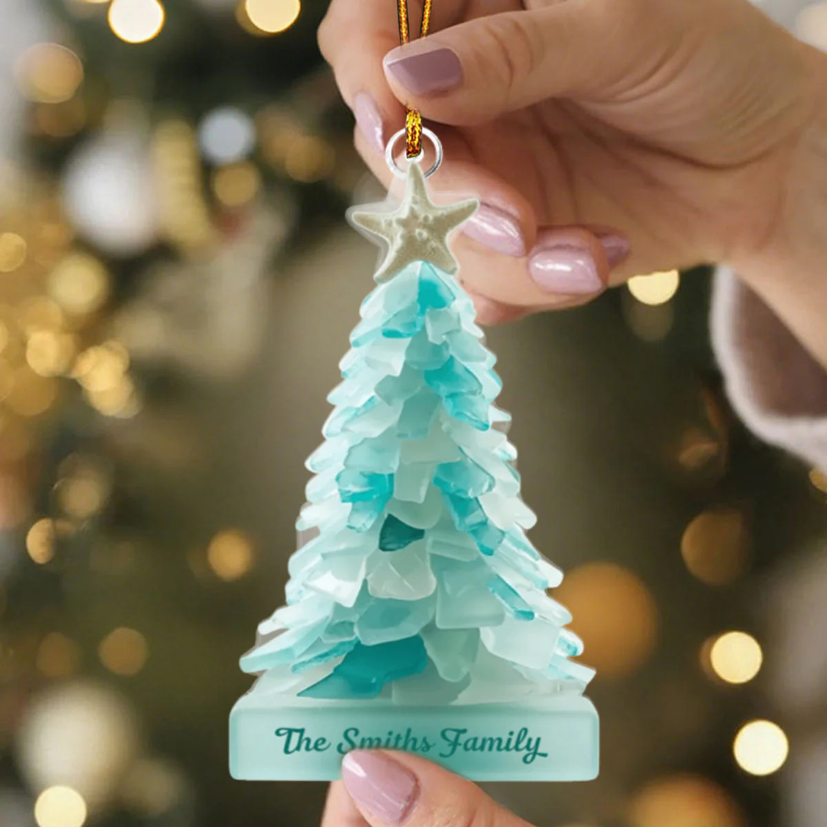 Small Christmas Tree - Personalized Family Ornament - Image 6