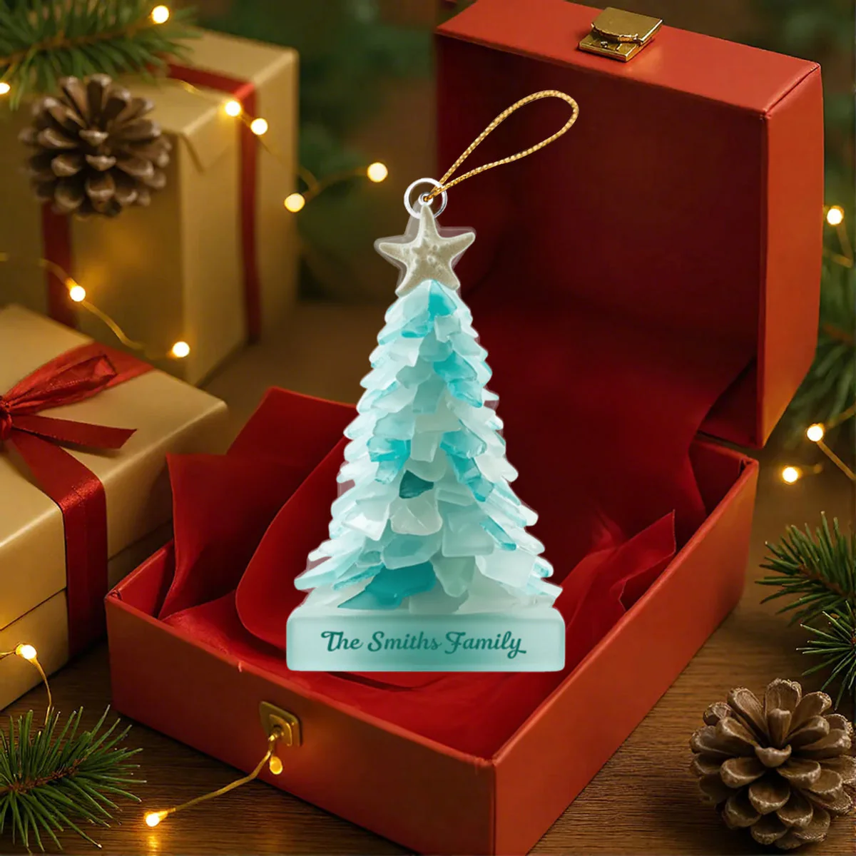 Small Christmas Tree - Personalized Family Ornament - Image 8