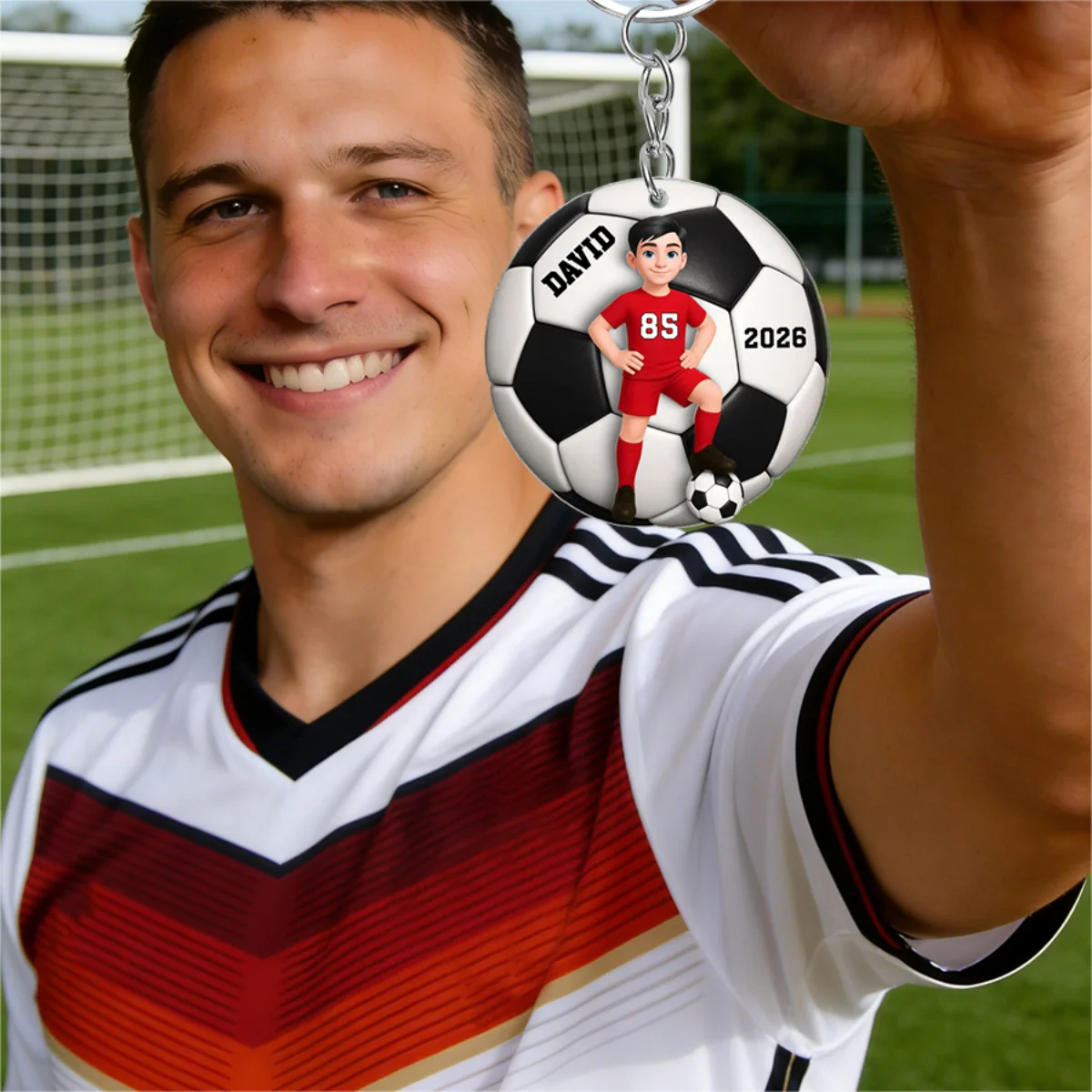 Soccer Girl Boy - Personalized Acrylic Keychain Gift For Daughter, Son, Soccer Lover - Image 4