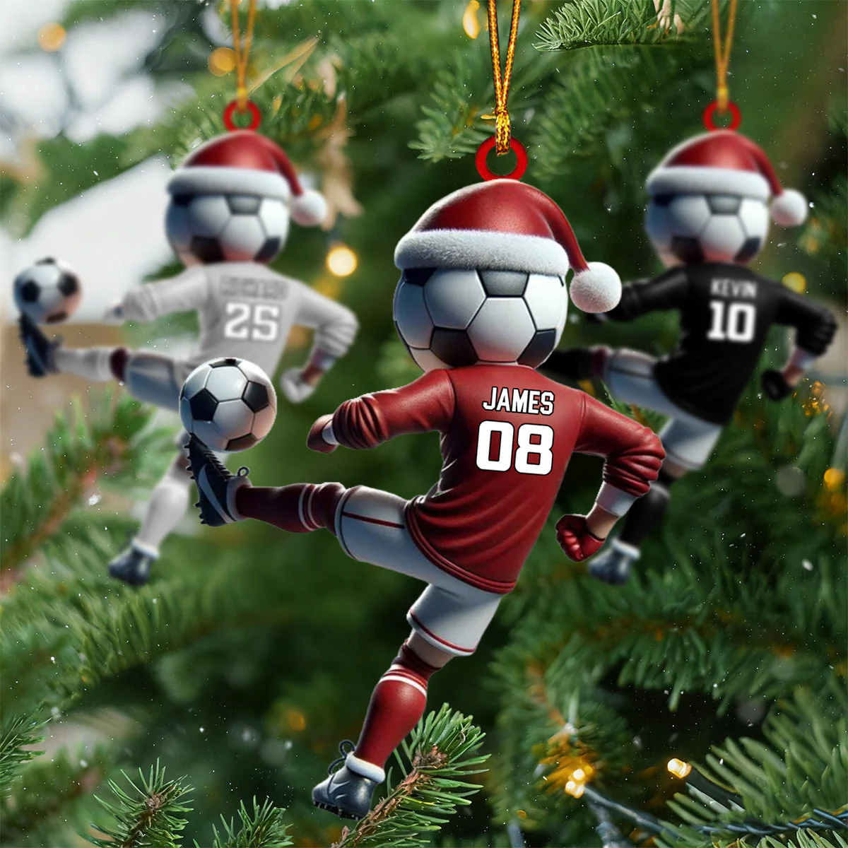 Soccer Player Ornament - Personalized Christmas Gifts For Soccer Lover - Image 7