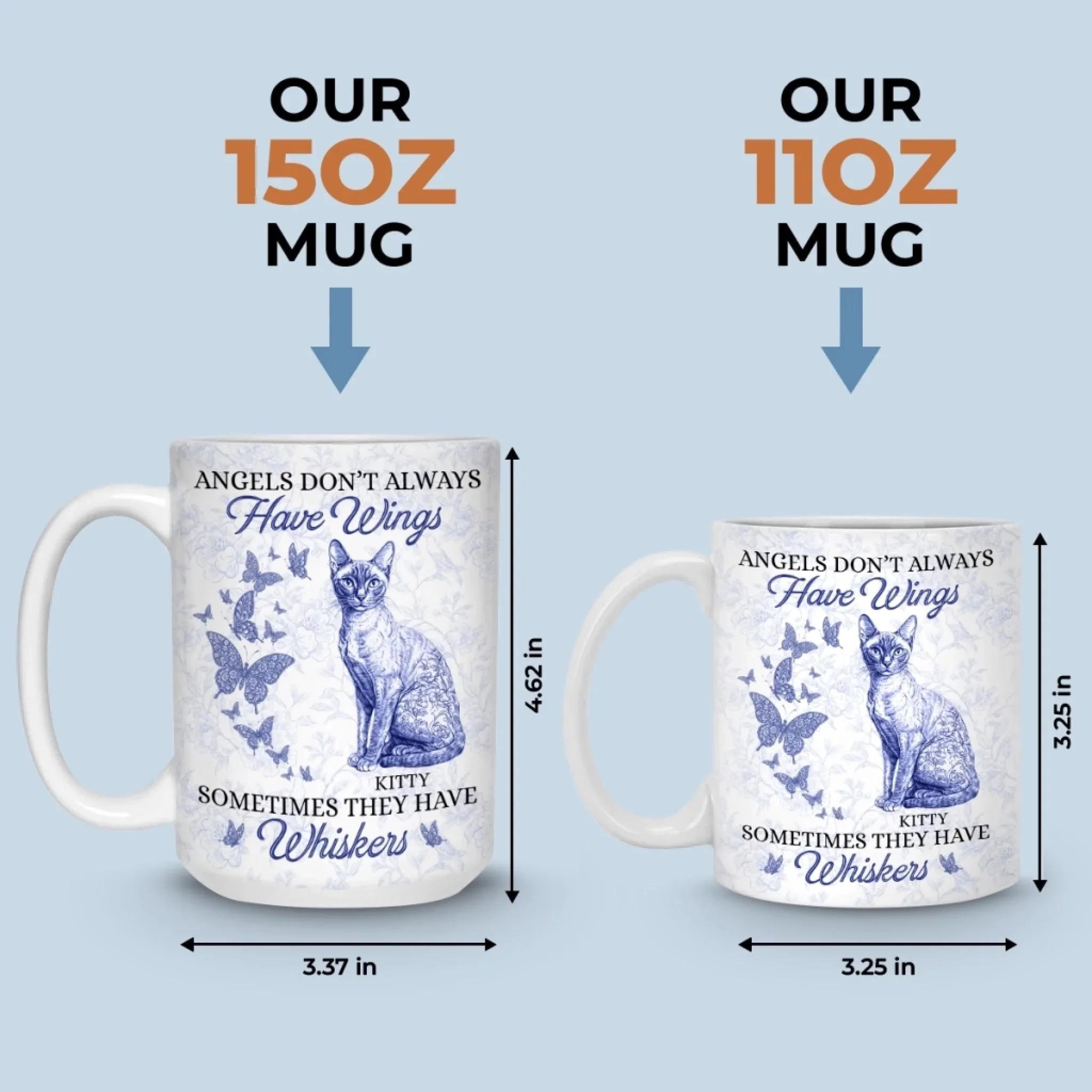 Some Angels Choose Fur Over Wings - Memorial Personalized Mug Gift For Pet Lovers - Image 4