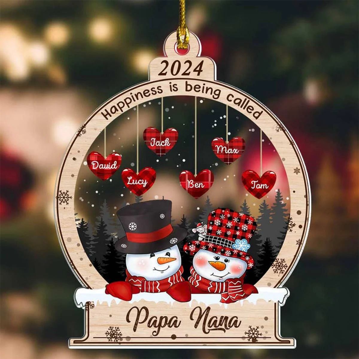 Sparkling Christmas Together We Make A Family Personalized Ornament - Image 2