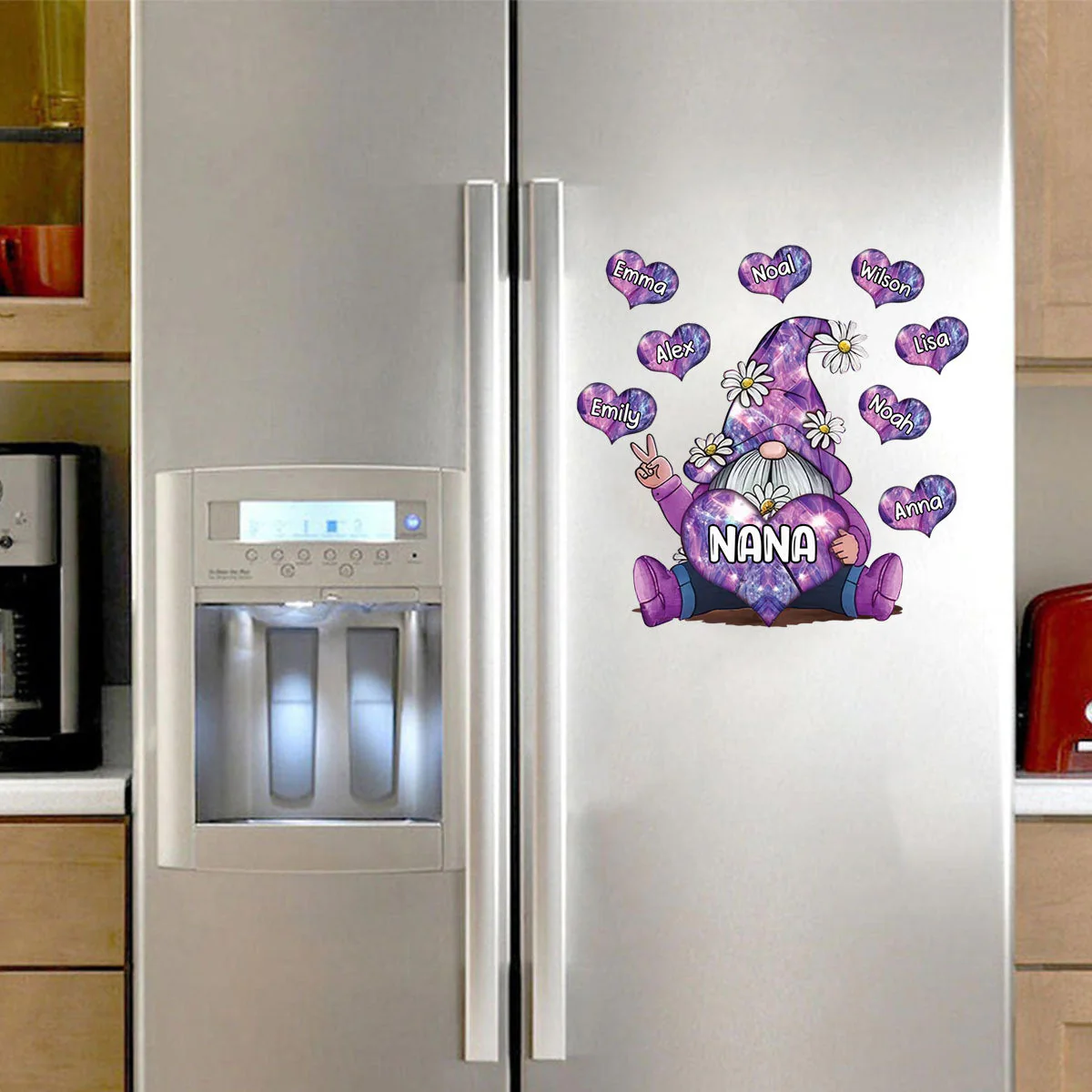 Sparkling Grandma With Sweet Heart Kids - Personalized Decal, Gift For Grandma - Image 6