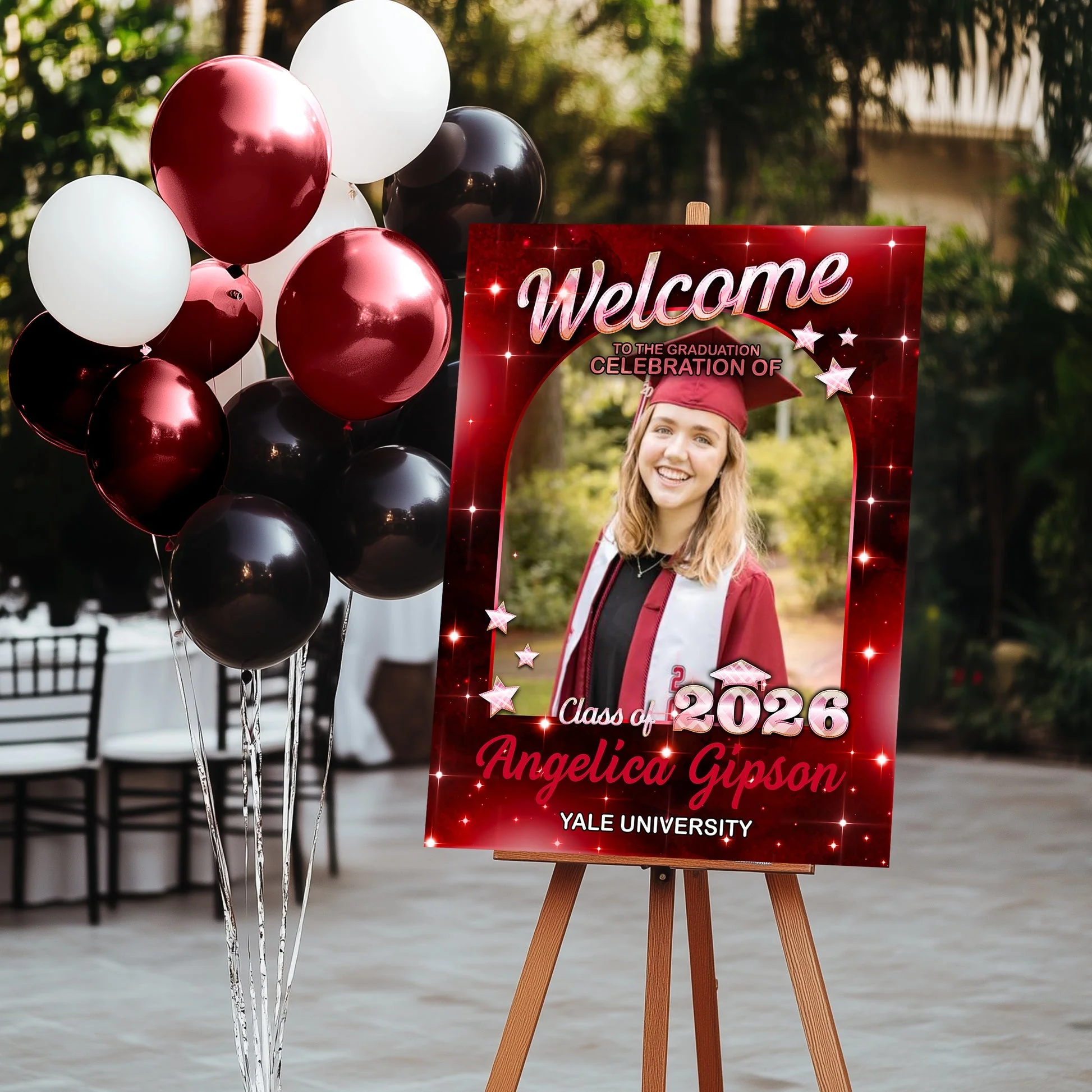 Star Styles Class Of 2026 - Graduation Party Welcome Sign - Custom Photo Grad Party Sign - Personalized Graduation Decoration - Image 5