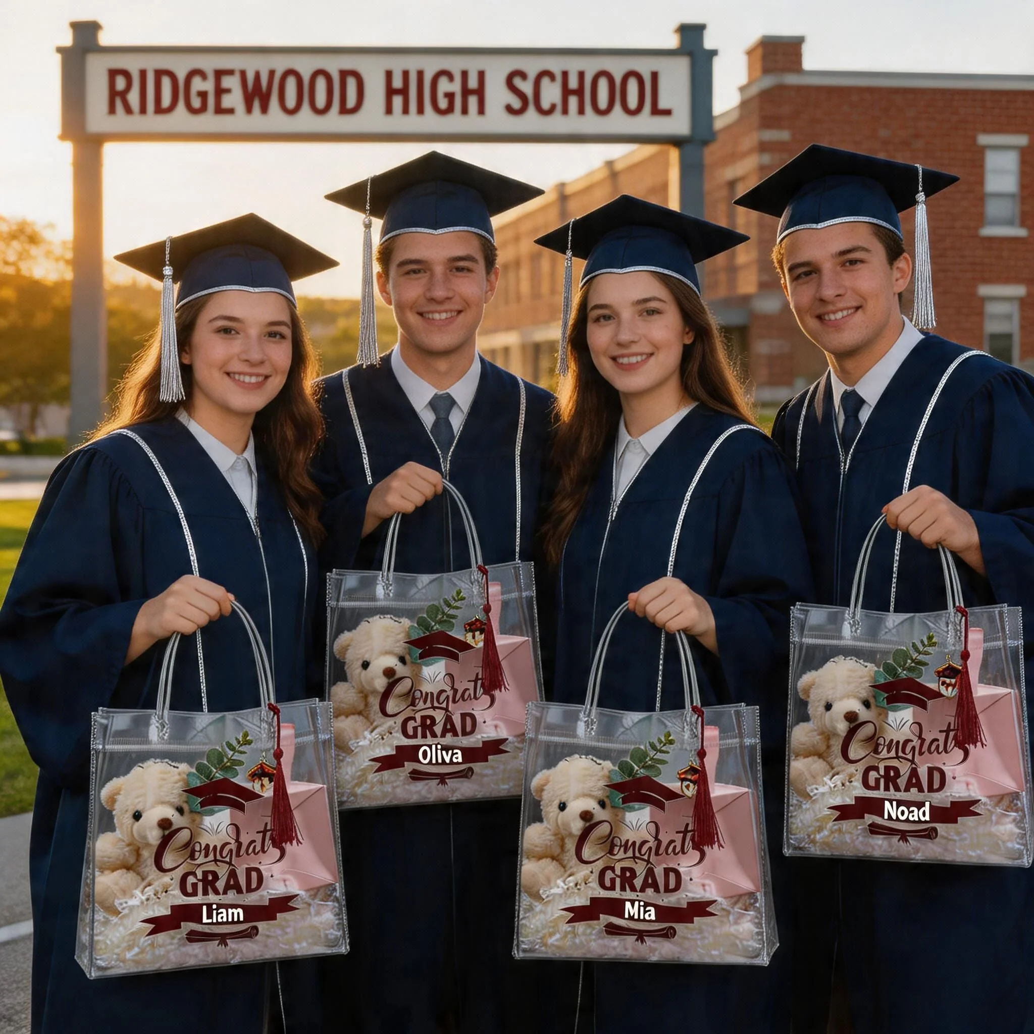Sweetude 2026 Graduation Clear Gift Personalized Bags with Tassel Bulk, Congrats Grad - Image 7