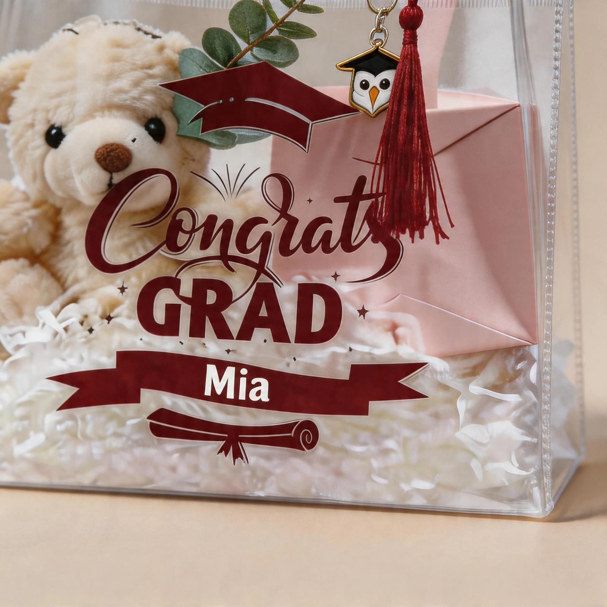 Sweetude 2026 Graduation Clear Gift Personalized Bags with Tassel Bulk, Congrats Grad - Image 8