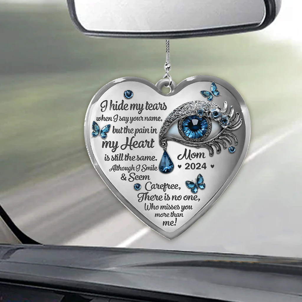 Tears in My Heart - Personalized Memorial Car Ornament - Image 2