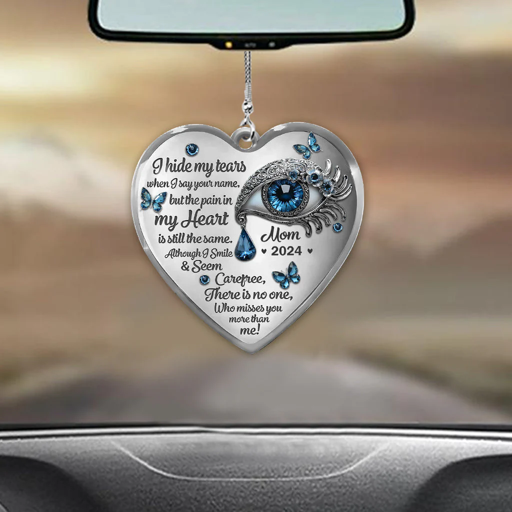 Tears in My Heart - Personalized Memorial Car Ornament - Image 3