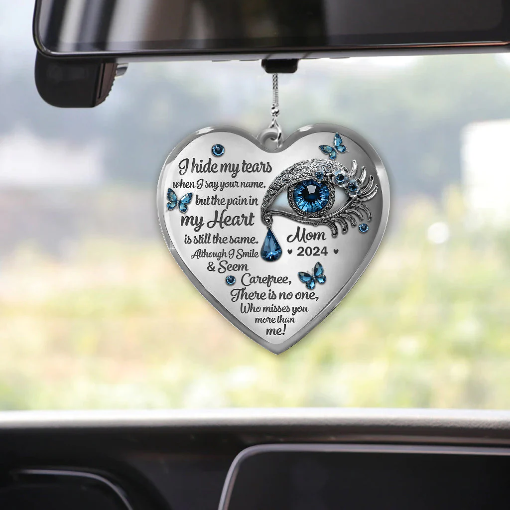 Tears in My Heart - Personalized Memorial Car Ornament - Image 4