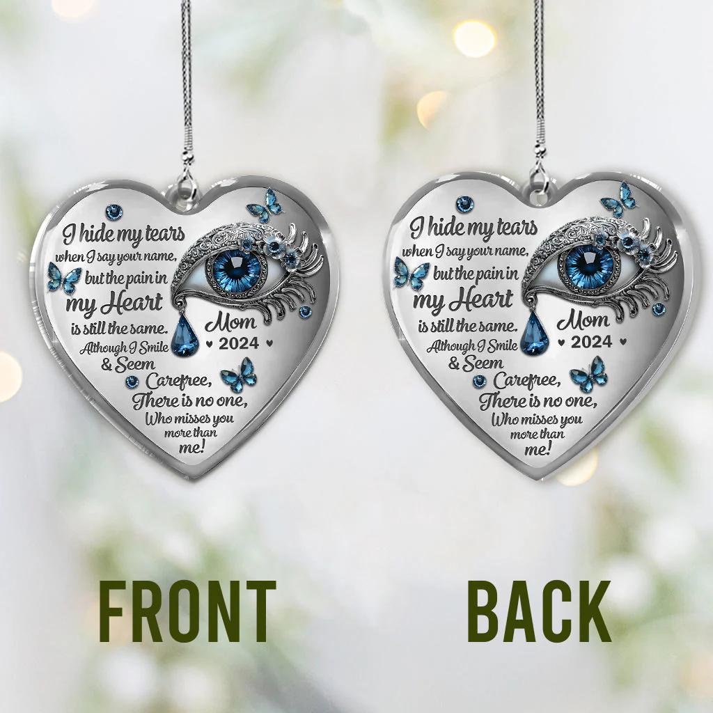 Tears in My Heart - Personalized Memorial Car Ornament - Image 5