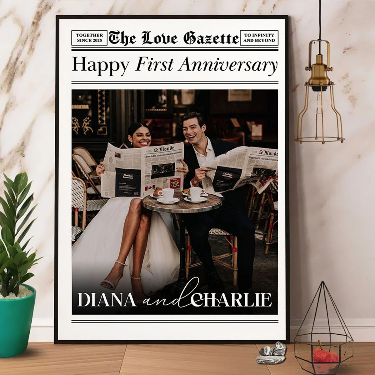 The Anniversary Times - Personalized Photo Poster For Couples - Image 6