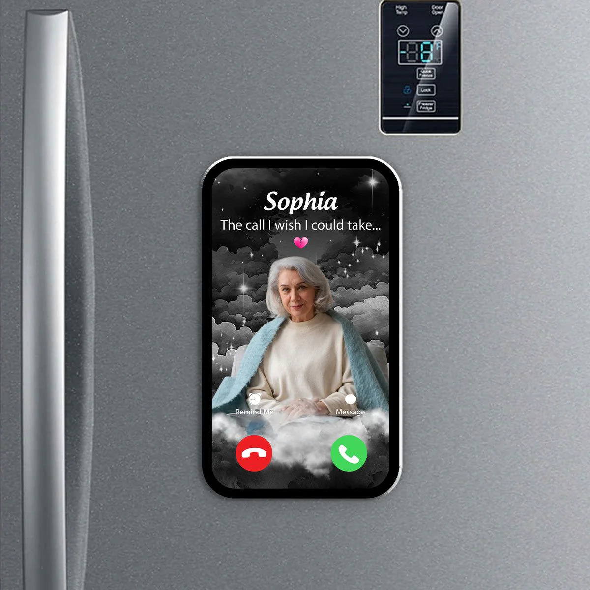 The Call We Wish We Could Take Memorial Personalized Acrylic Fridge Magnet - Image 2