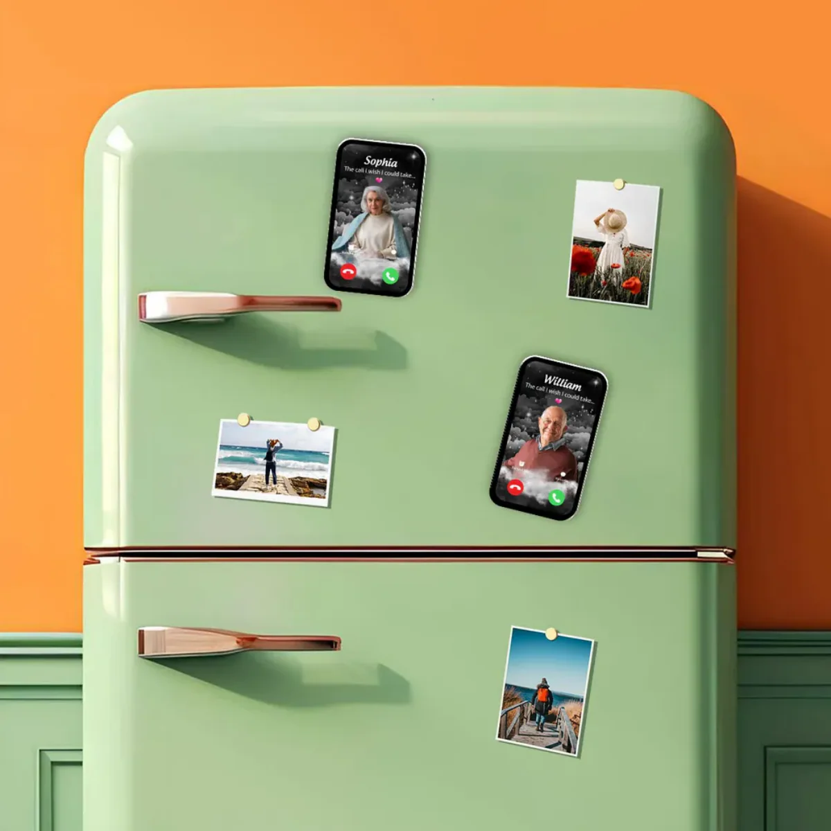 The Call We Wish We Could Take Memorial Personalized Acrylic Fridge Magnet - Image 4