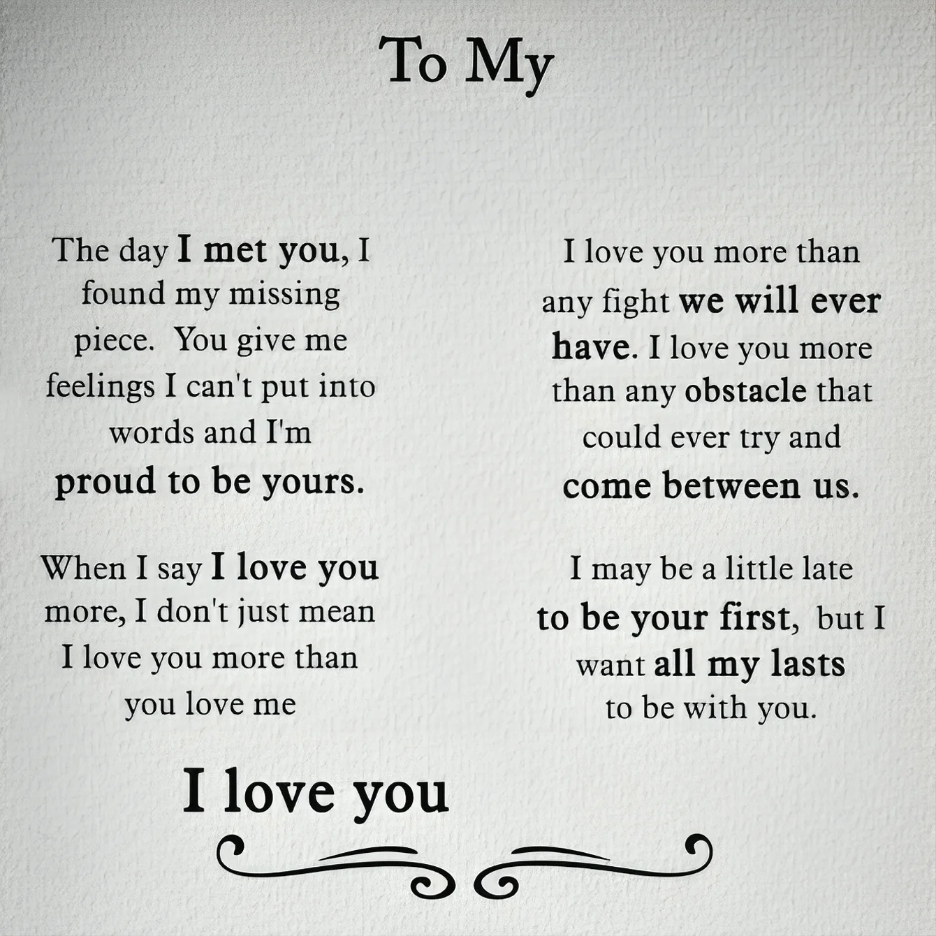 The Day I Met You I Found My Missing Piece - Personalized Cross Necklace With Card - Image 8