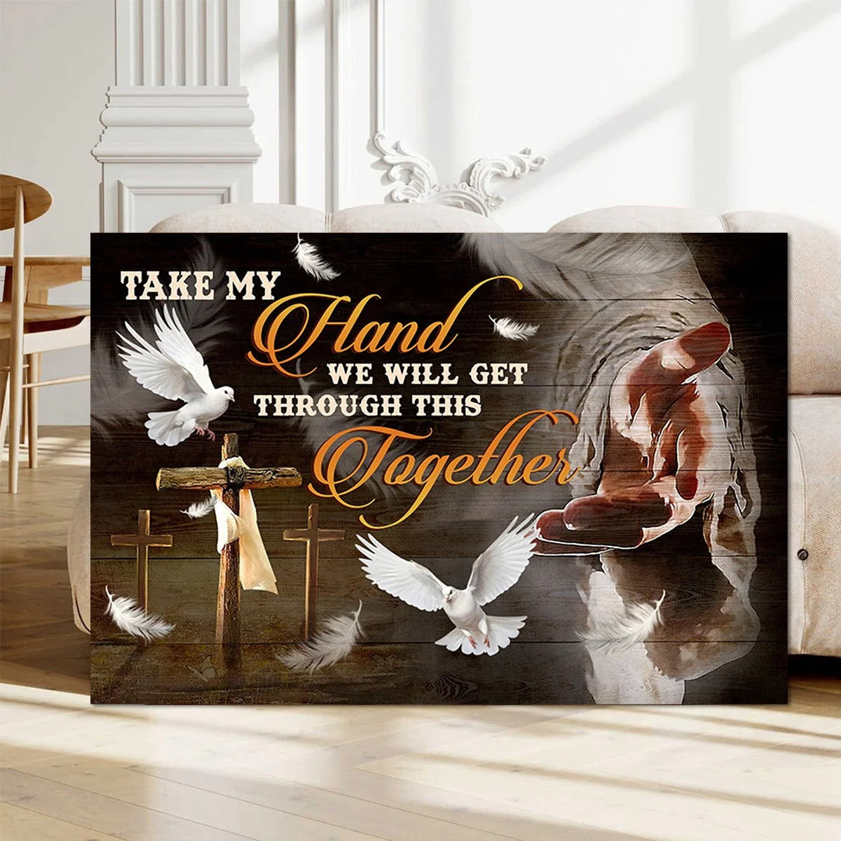 The Hand Of God, Take My Hand We Will Cet Through This Together Canvas - Image 3