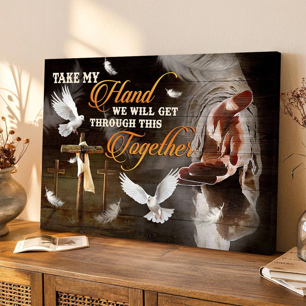 The Hand Of God, Take My Hand We Will Cet Through This Together Canvas - Image 7