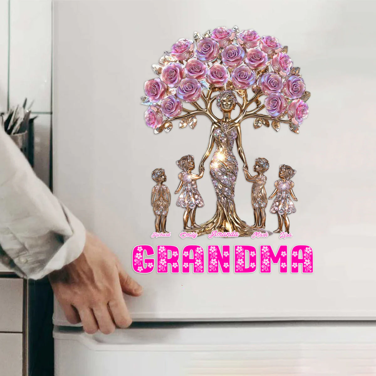 The Love Between Mother/Grandma And Her Kids - Personalized Decal - Image 7
