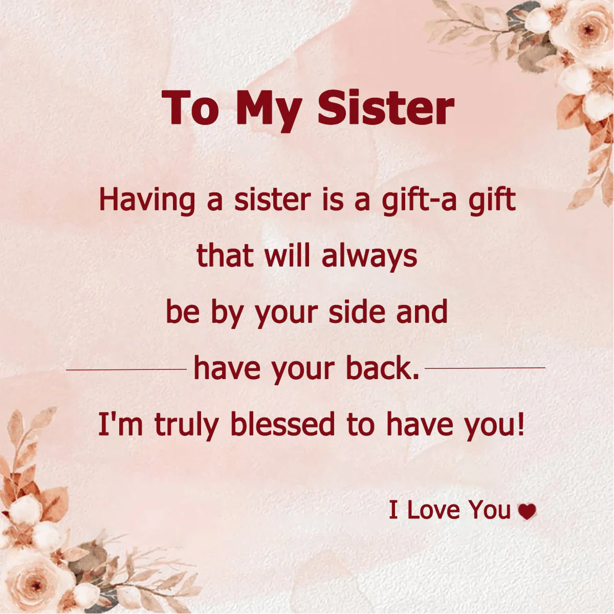 The Love Between Sisters - Personalized Bangle Bracelet Cuff For Sister, Bestie, Best Friend - Image 6