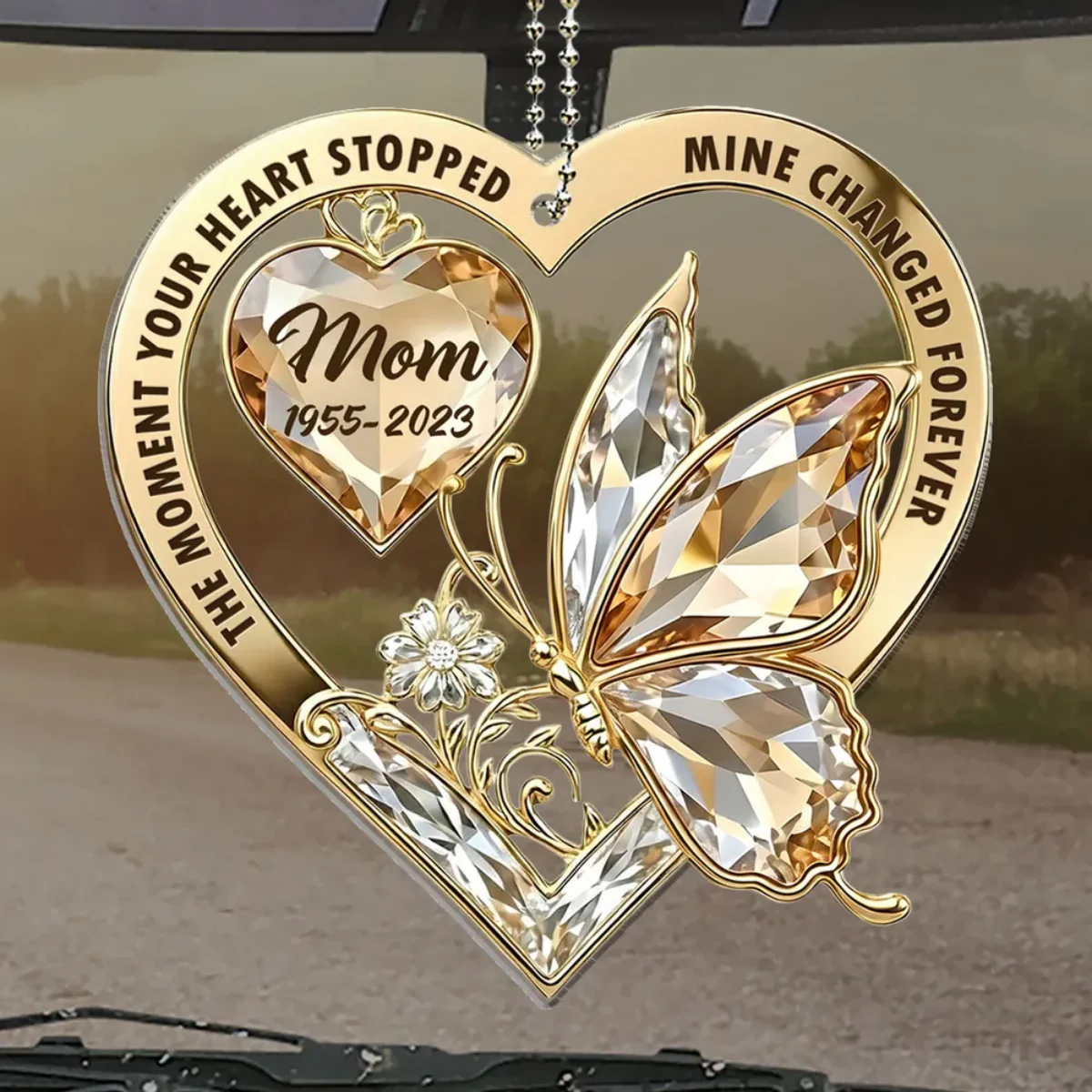 The Moment My Heart Changed Forever - Personalized Ornament - Image 4