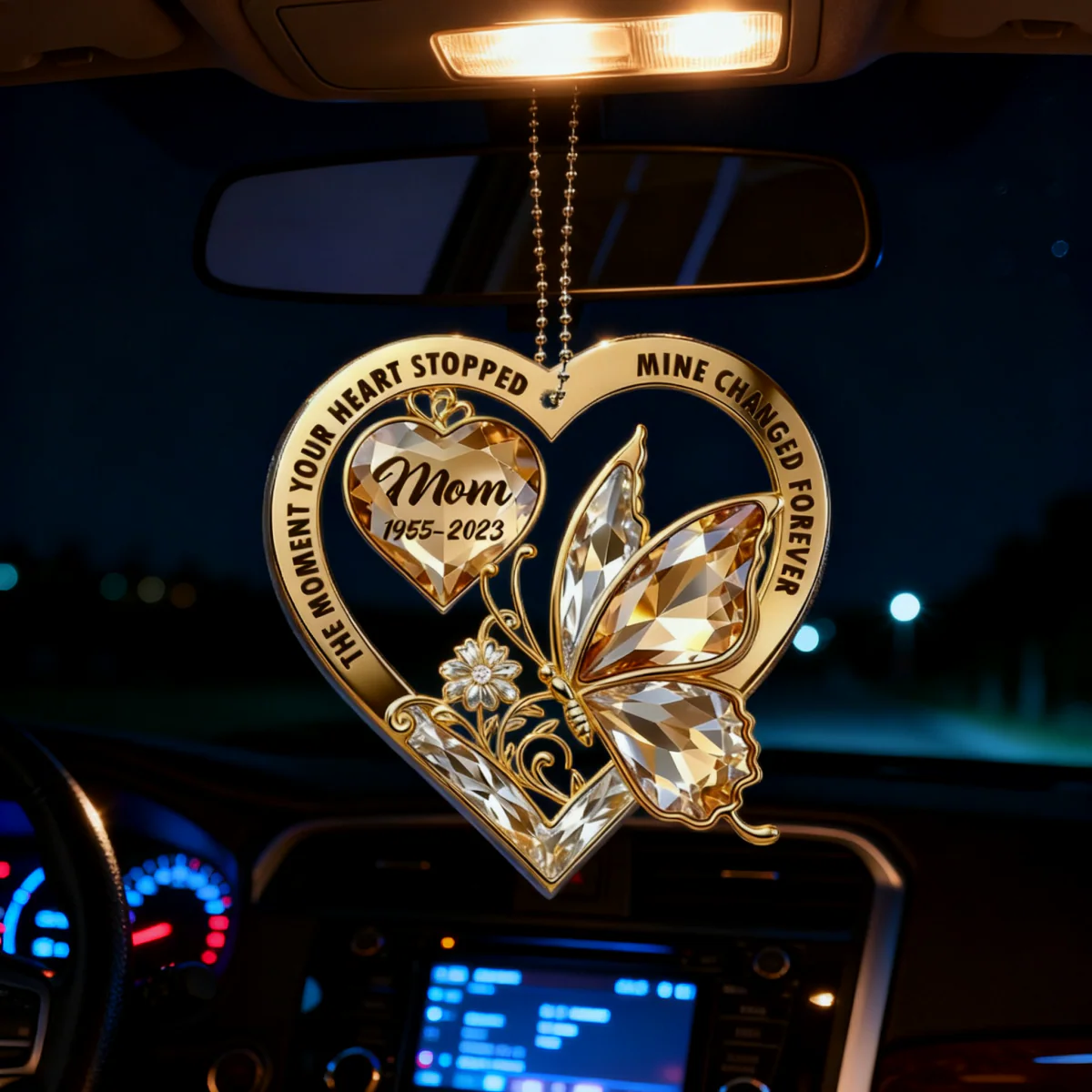 The Moment My Heart Changed Forever - Personalized Ornament - Image 5