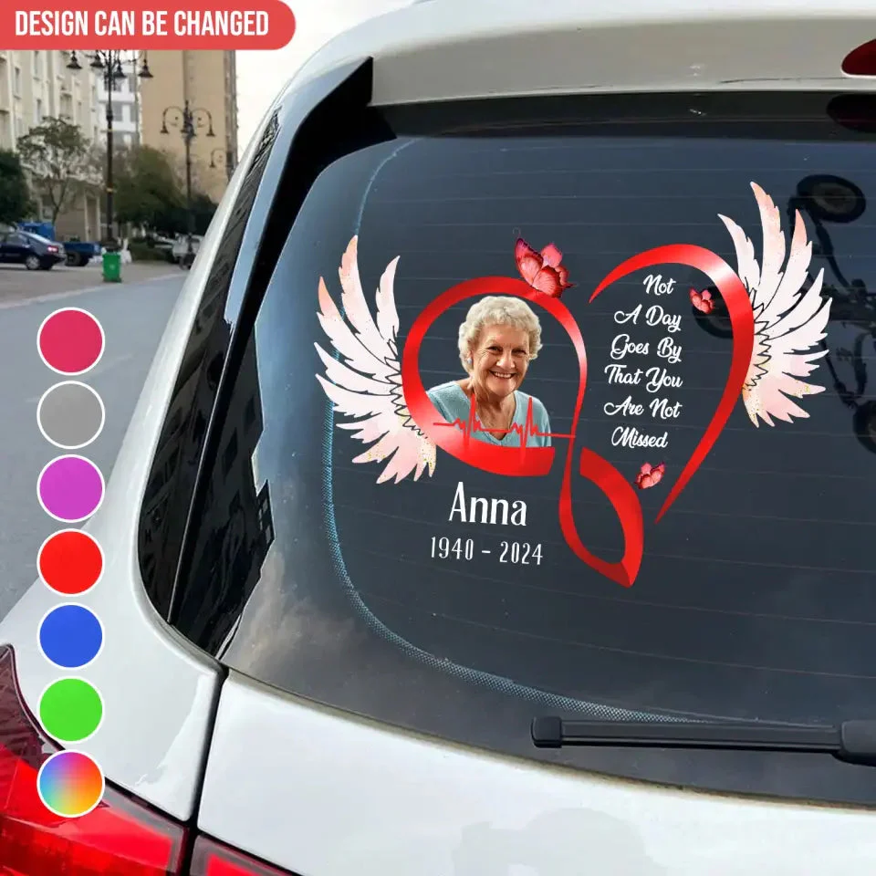 The Moment Your Heart Stopped Mine Changed Forever - Personalized Decal, Custom Photo - Image 3