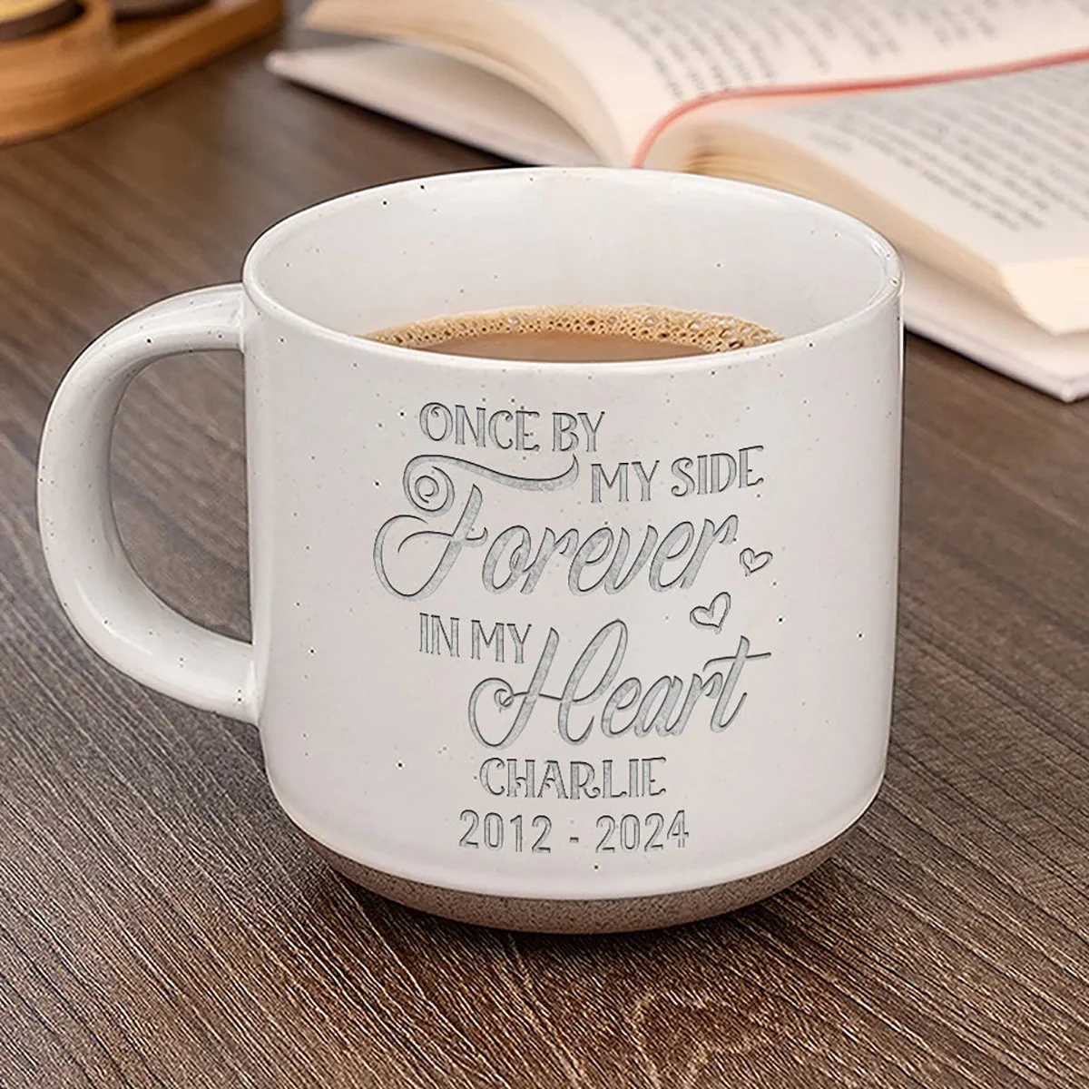 The Moment Your Heart Stopped, Mine Changed Forever Personalized Memorial 11oz Mug - Image 2