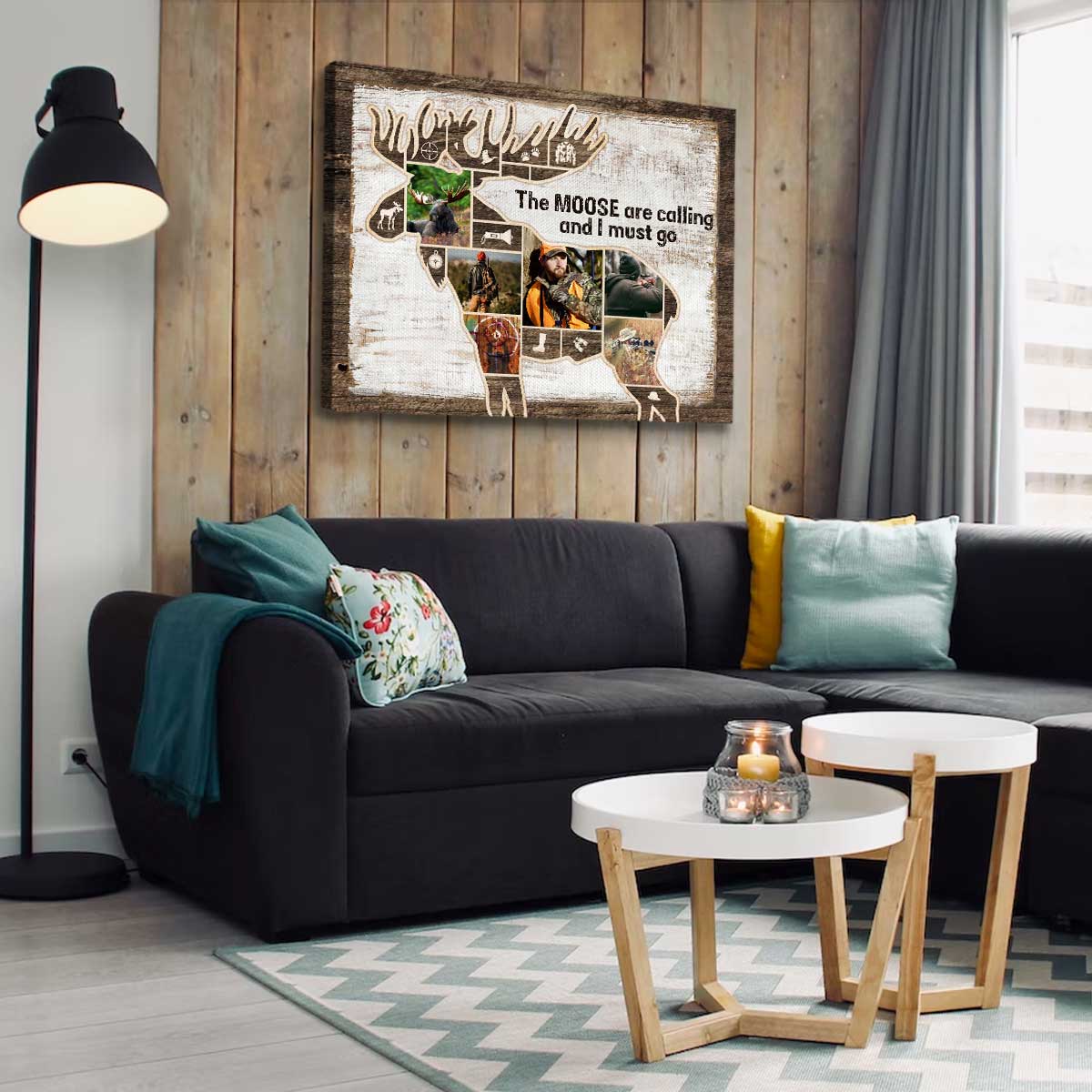 The Moose are Calling And I Must Go - Moose Hunting Photo Collage Personalized Canvas/Poster - Image 3