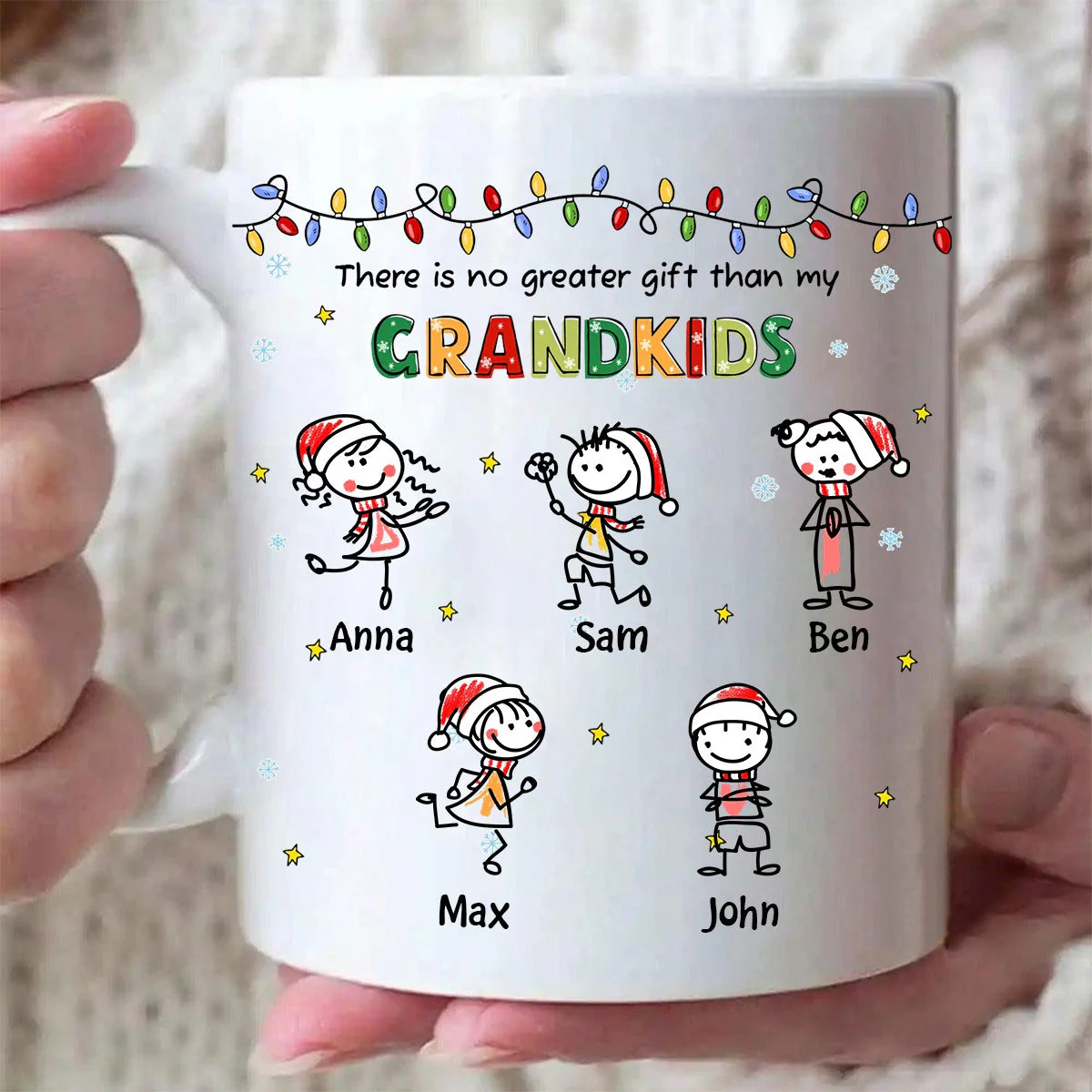 There Is No Greater Gift Than Grandkids Personalized Mug - Image 2