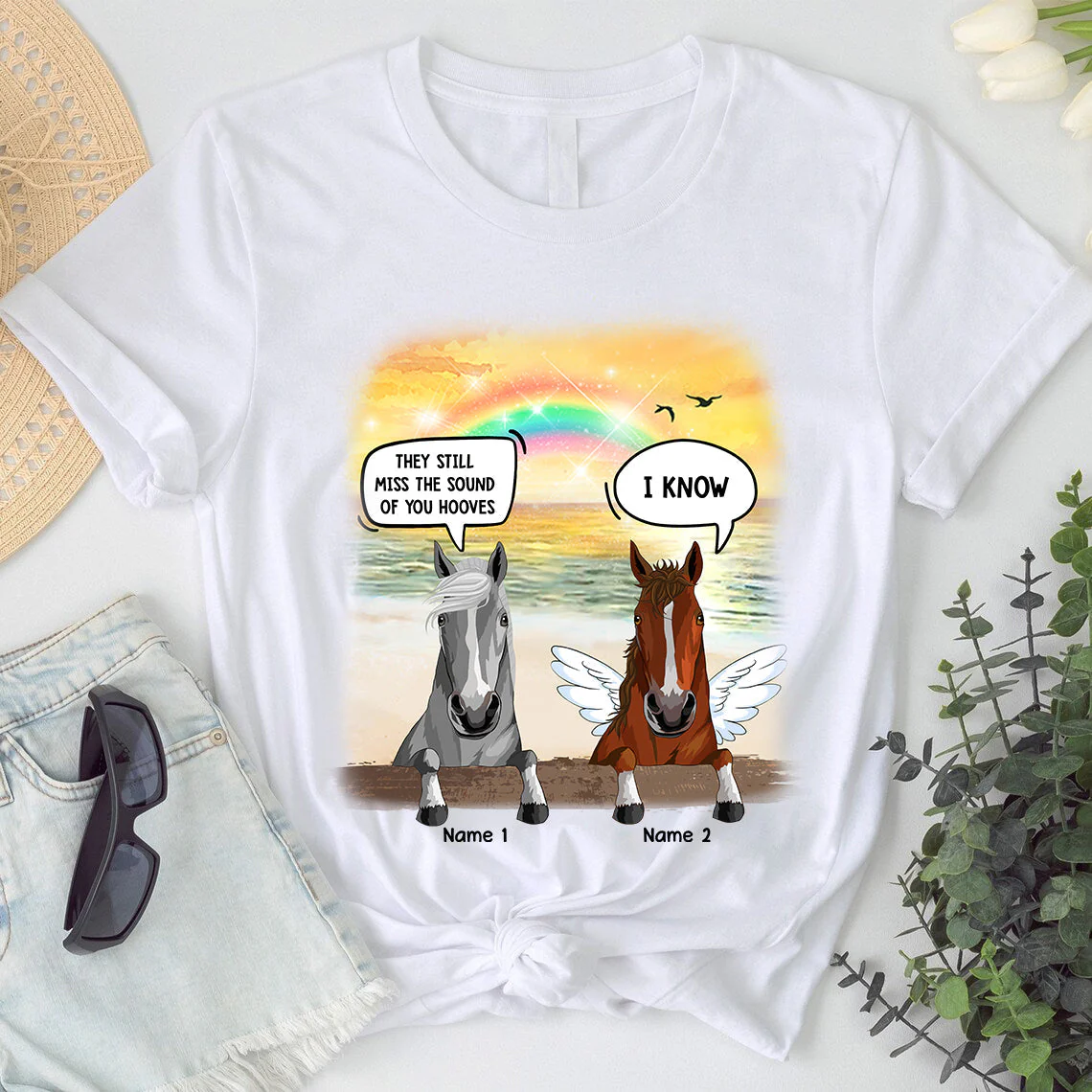 They Still Talk About You Horses Personalized T-Shirt - Image 2