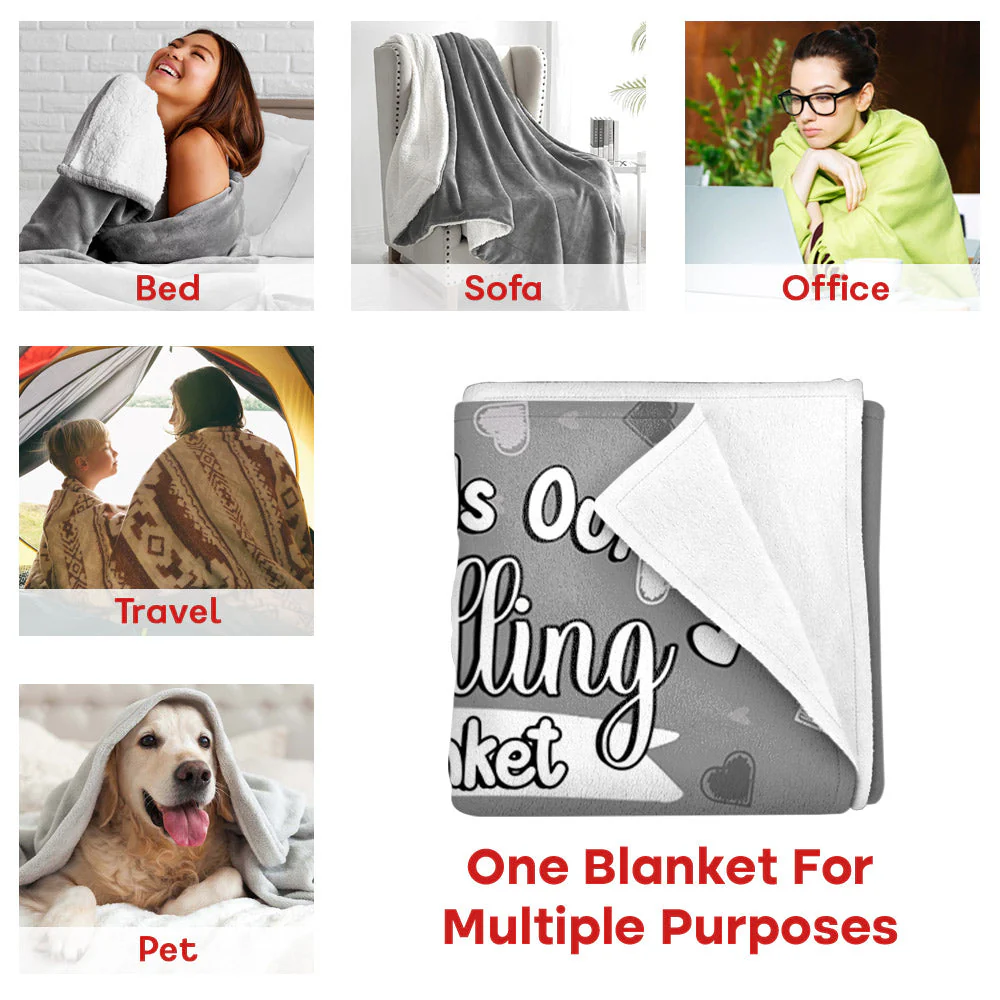 This Is Our Cuddling Blanket Personalized Blanket Gift For Couple - Image 5