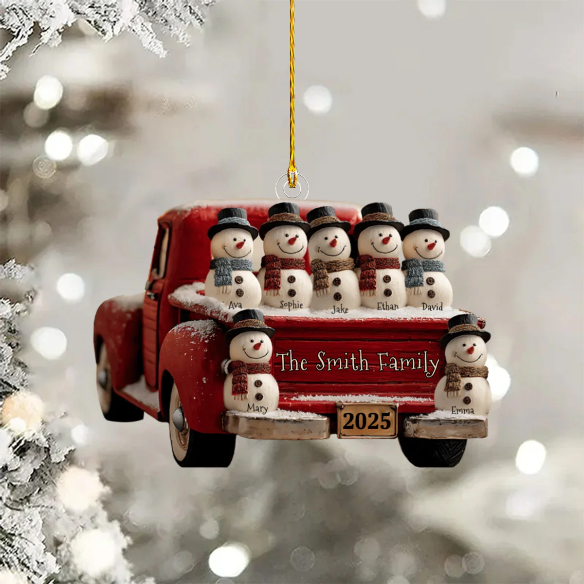 This Is Us - Personalized Family Custom Shaped Acrylic Ornament - Image 3