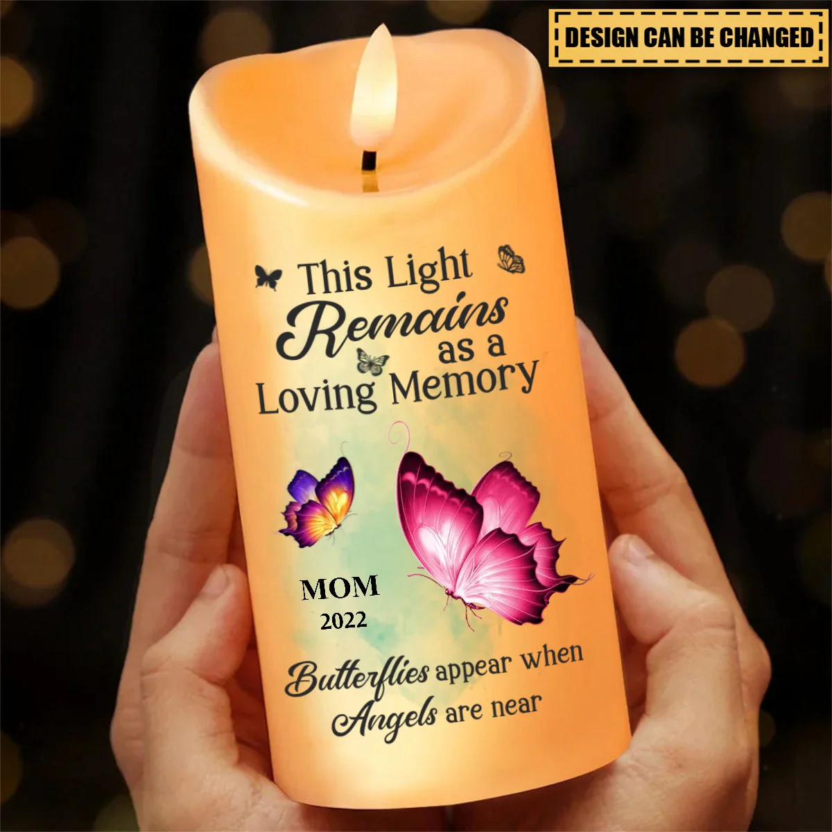This Light Remains As A Loving Memory - Memorial Personalized Custom LED Candle - Image 4